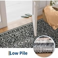 thumbnail image 6 of Memoryfield Washable Vintage Area Rug 8' x 10', Soft Low Pile Indoor Non Shedding Floor Covering, Foldable Floor Mat, Black, 6 of 6