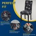 thumbnail image 3 of Chair Covers, Dining Room Chair Covers, Stretch Kitchen Chair Covers/Dining Room Chair Covers Set of 6, Removable Washable Dining Chair Slipcovers for Home, Hotel, Banquet, 3 of 6