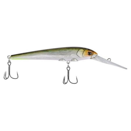 Berkley Deep Hit Stick Fishing Lure Golden Alewife 1/2 oz 4.25in Wide Aggressive Tail Action and Beefier Profile Equipped with Sharp Fusion19 Hook
