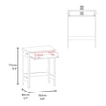 thumbnail image 3 of Miekor Furniture Computer Desk, 1 Drawer, 4 Legs, Natural Oak MK4398, 3 of 8