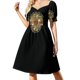 thumbnail image 2 of Vestido rosa Floyd de manga corta para niñas vestidos para mujeres ropa de mujer novedades de verano 2025, 2 of 7