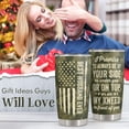 thumbnail image 2 of Valentines Day Gifts for Him - Stainless Steel Tumbler 20oz - Fathers Day Gift for Husband from Wife & Anniversary Present for Him - Gifts for Men Best Husband - Birthday Gifts For Husband, 2 of 6