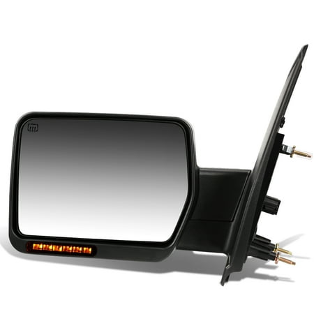 For 04-14 Ford F150 Chrome Powered Heated Signal Glass Side Towing Mirror (Left/Driver)