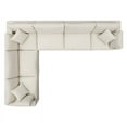 thumbnail image 3 of Modway Commix 6-Piece Down Filled Overstuffed Fabric Sectional Sofa Set in Beige, 3 of 5