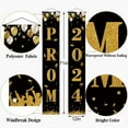 Black and Gold Prom YPF5 2024 Decoration Outdoor Prom 2024 Banner for