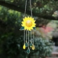 thumbnail image 4 of GRNSHTS Wind Chime - Sunflower Wind Chimes Metal Sun Catcher Window Windchimes Hanging Ornaments Home Outdoor Garden Decor, 9.84 x 18.5 inch, 4 of 11
