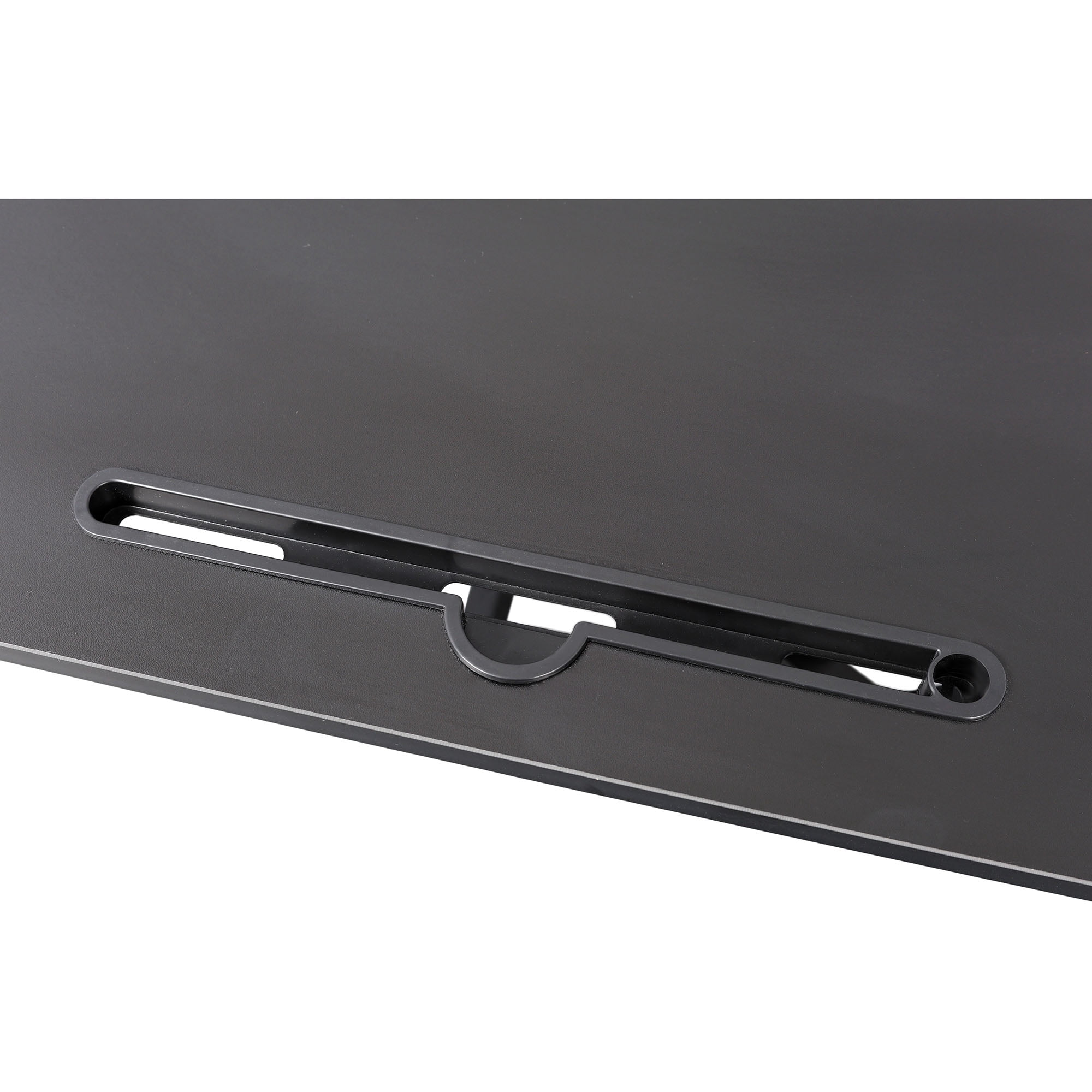 S-HOME Adjustable Height Standing Laptop Desk With Keyboard Tray 31.5 Inches Wide Ergonomic Workspace Converter