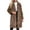 Brown, variant on yievot Womens Leopard Print Fleece Coat Winter Fashion Fuzzy Jacket Faux Furry Cardigan Overcoat