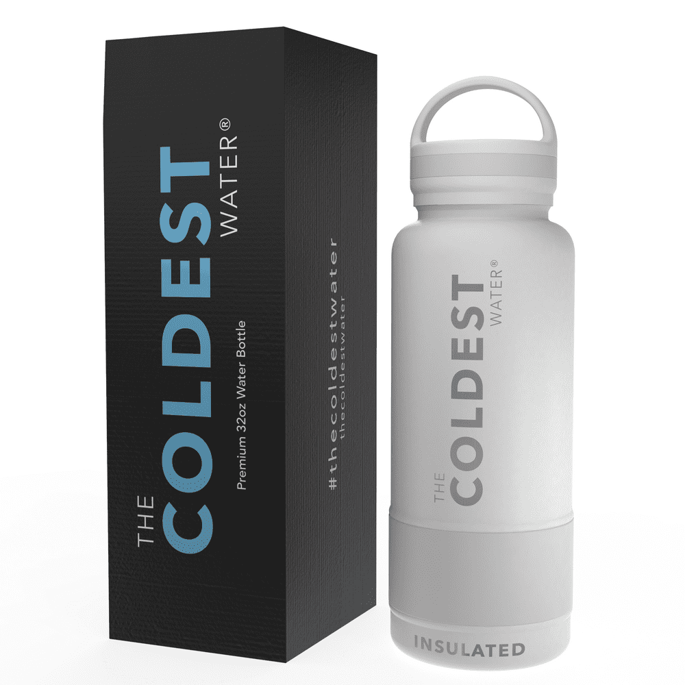 The Coldest Water Bottle 32oz Wide Mouth Insulated Stainless Thermos