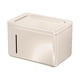 thumbnail image 3 of Caja de pañuelos para baño, soporte para papel higiénico, creativa y resistente, para montar en la pared. Blanco, 3 of 9