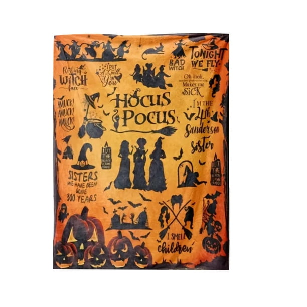 Halloween manta para decoraciones silla cama sofá (DZBL-01-1.5x2m)