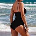thumbnail image 3 of MSJUHEG Halter Swimwear,Bandeau Bathing Suits,High Cut Swimsuit,Push Up Bathing Suits for Women,Tie Side,Plus Size Swimsuit for Women,One Piece Swimsuits Black XL, 3 of 6