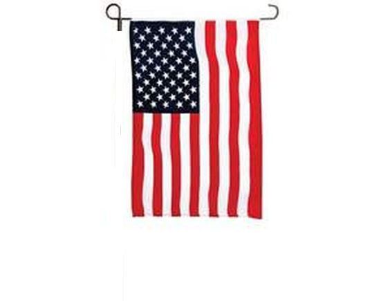 12"x18" American Garden Flag w/ Sleeve Super Knit Polyester ~United States USA 