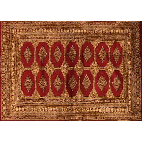 Ahgly Company Indoor Rectangle Persian Orange Traditional Area Rugs, 2' x 3'