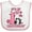 White and Pink, variant on Inktastic It's My First Birthday with Panda Bear Girls Baby Bib