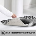 thumbnail image 2 of 1pc Checkerboard Tunnel Absorbent Non-Slip Bathroom Thickened Flannel Rug Decor,Soft,Quick Drying,Suitable For Indoor/outdoor Use,Bathrooms,Bedrooms,Kitchens,Terrace,Laundry Rooms,16"x24", 2 of 7
