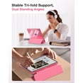thumbnail image 5 of MoKo Case for iPad (A16) 11th Generation Case 11-inch 2025,iPad 10th Generation Case 2022 with Left Pencil Holder,Slim Cover with Crystal Clear TPU Back Shell,Watermelon Red, 5 of 9