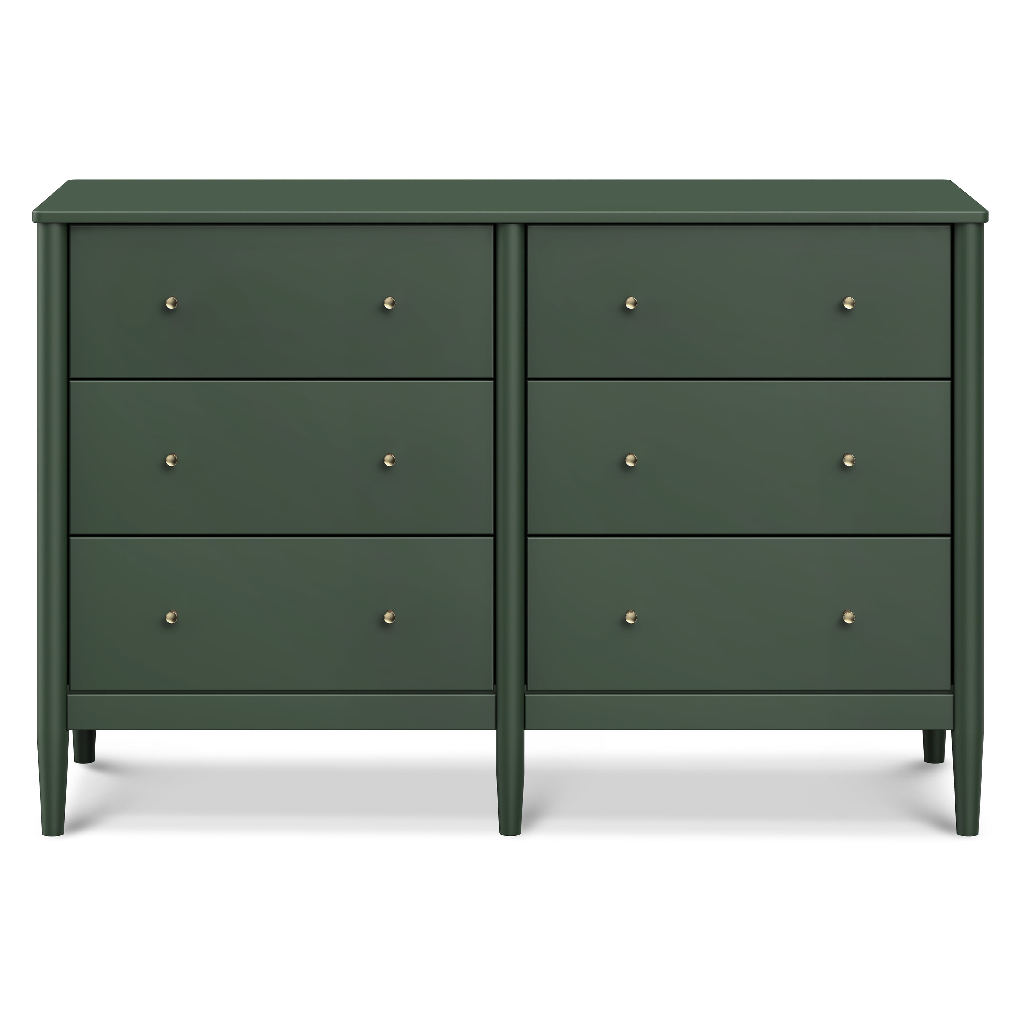 davinci green dresser DaVinci Beau 6-Drawer Dresser Forest Green