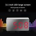 thumbnail image 5 of Mini Simple Electronic Clock Led Mirror Desk Clock Desktop Clock Display Decoration Alarm Snooze S4s8 Car Clock, 5 of 10