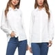 thumbnail image 1 of Blusa de manga larga con botones de señora suave para mujer Tops sueltos de camisa de M / L / XL 1XL Macarena Camisas de manga larga para mujer, 1 of 8