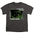 thumbnail image 2 of The Batman Become The Riddler Kids T Shirt (Small) for Youth Toddler Boys and Girls, Charcoal, 2 of 5