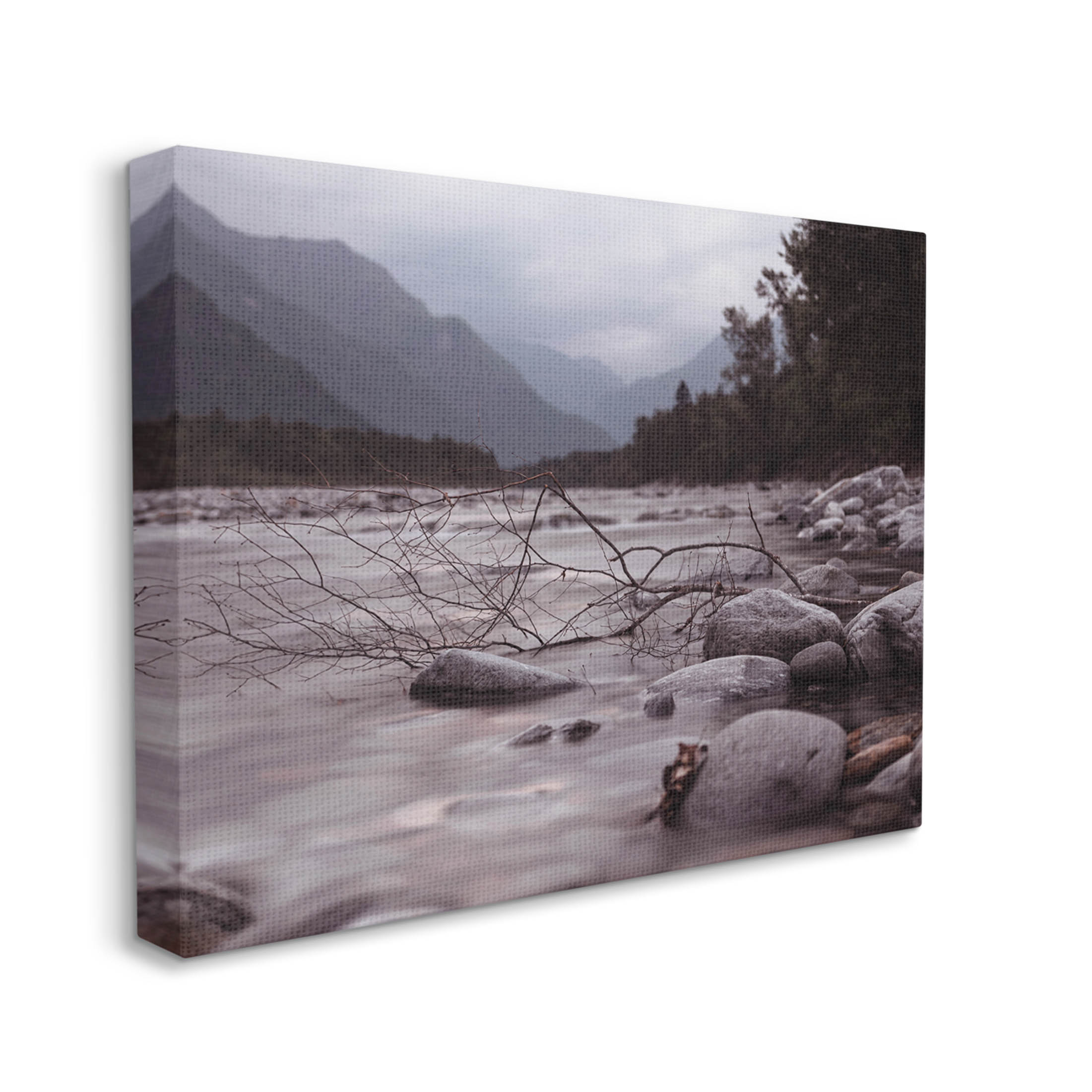 Stupell Industries Woodland Nature Mountain Creek Photograph Gallery Wrapped Canvas Print Wall Art, Design by Lil' Rue