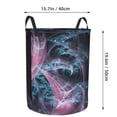 thumbnail image 2 of DouZhe Waterproof Collapsible Large Laundry Baskets, Fantasy Fractal Spiral Prints Circular Hamper with Handles, 2 of 6