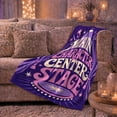thumbnail image 6 of Theater Stage Main Character Center Stage Musical, Cozy Typography Art Scene, Warm Flannel Blanket for Living Room and Reading Nook, Art Lovers Housewarming Gift, Artistic Home Decor, 6 of 9