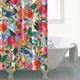 thumbnail image 4 of Waterproof Beautiful Colorful Floral Shower Curtain 72x72 Inch Boho Style Polyester Unique Shower Curtain for Bathroom Hotel Home Decor with 12 Plastic Hooks, 4 of 5