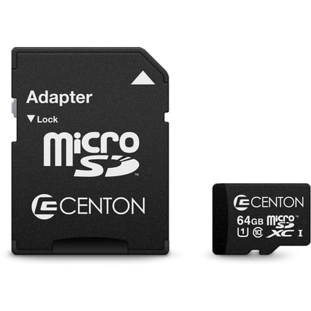 UPC: 0731969518038 | Centon 64GB Class 10 UHS-I microSD Card