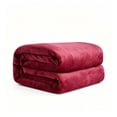 thumbnail image 6 of WOHAPY Upgrade Solid Fleece Blanket, Super Soft Warm Flannel Throw Rug, All-Season Sofa Bedding Portable Blanket L, 6 of 7