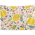 thumbnail image 7 of GZHJMY Tapestry Wall Hanging Flower Yellow Lemon Fruits Tapestry Decorative Wall Blanket Bedding Tapestry for Bedroom Living Room Dorm 80x60 inch Gift Decor, 7 of 7