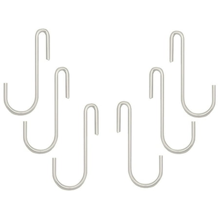 Gourmet Collection Pot Hooks - Range Kleen C48 Pot Rack Accessory Hooks (6 Pk; Chrome)