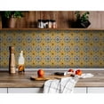 thumbnail image 4 of HomeRoots 400076 4 x 4 in. Yellow Blue Provence Peel & Stick Tiles, 4 of 9