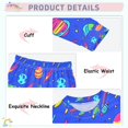 thumbnail image 3 of FORMRS Toddler Unisex Long Sleeve Top and Pants Pajama Set 2-Piece Sleepwear, Sizes 18M-8Y, Colorful Cartoon Planets, 3 of 6