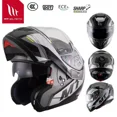 thumbnail image 5 of Casco de motocicleta MT ATOM SV abatible hacia arriba de doble lente todoterreno casco de competición en carretera certificación ECE DOT Capacete Cascos para motos Casco moto, 5 of 5