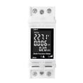 thumbnail image 1 of Circuit Din Rail Mounted Circuit Breaker Meter 85-265V 63A Voltmeter Digital Current and Voltage Meter Multifunctional Voltage Current Power Electricity Frequency Factor Detector, 1 of 6