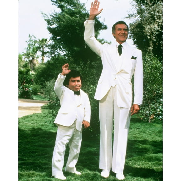 Fantasy Island Ricardo Montalban Herve Villechaize Waving 24X36 Classic Hollywood Poster
