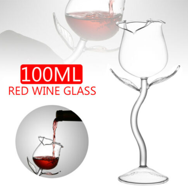 Creatives Rose Flower Goblet Glass for Home Party Rose Wine Glass Set,Rose Flower Shape Wine Glass Red Wine Glasses Creatives Rose Flower Goblet Glass for Home Party Rose Wine Glass Set,Rose Flower Shape Wine Glass Red Wine Glasses