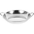 thumbnail image 3 of Double Handle Stainless Steel Wok for Household Camping Cooking Pot Kitchen Utensil, 3 of 9