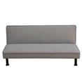 thumbnail image 2 of Aukfa Modern Futon Convertible Sofa Bed for Home Office, Folding Chaise, Flannel, Gray, 2 of 7