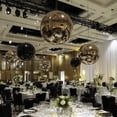 thumbnail image 2 of Yescom 2PCS 32" Big Shiny Inflatable Mirror Ball Set Giant Reusable PVC Hanging Balloon for Large Wedding Event Disco Party Concerts Black, 2 of 10