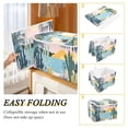 thumbnail image 2 of Yayeee Collapsible Cube Storage Bin with Lid Fabric Closet Decorative Basket with Handles, Boho Style Sun, 2 of 7