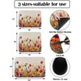 thumbnail image 3 of Botanical Spring Wildfowers Dish Drying Mat for Kitchen Counter, Absorbent Quick Dry Coffee Bar Mat Pad Thin Diatomaceous Sink Mat Dish Drainer Mat 16x18 Watercolor Floral Leaves Summer Garden Herbs, 3 of 6