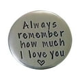 thumbnail image 2 of PRETXORVE Home Decor, Room Decor, Personalized Stainless Steel Pocket Decision-Making Lucky Engraved Lovers and, 2 of 2