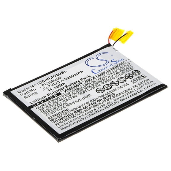 Battery for Visual Land ME-7G-8GB Prestige 7G 7" PL396693 Tablet CS-VLP700SL