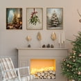 thumbnail image 4 of Frameless Canvas Wall Art,Vintage Christmas Decor,Living Room Pine Tree Winter Artwork,Botanical Fir Decor for Bedroom Bathroom,Cottagecore Xmas Holiday Decorations Gifts,12x15.8 Inch, 4 of 6