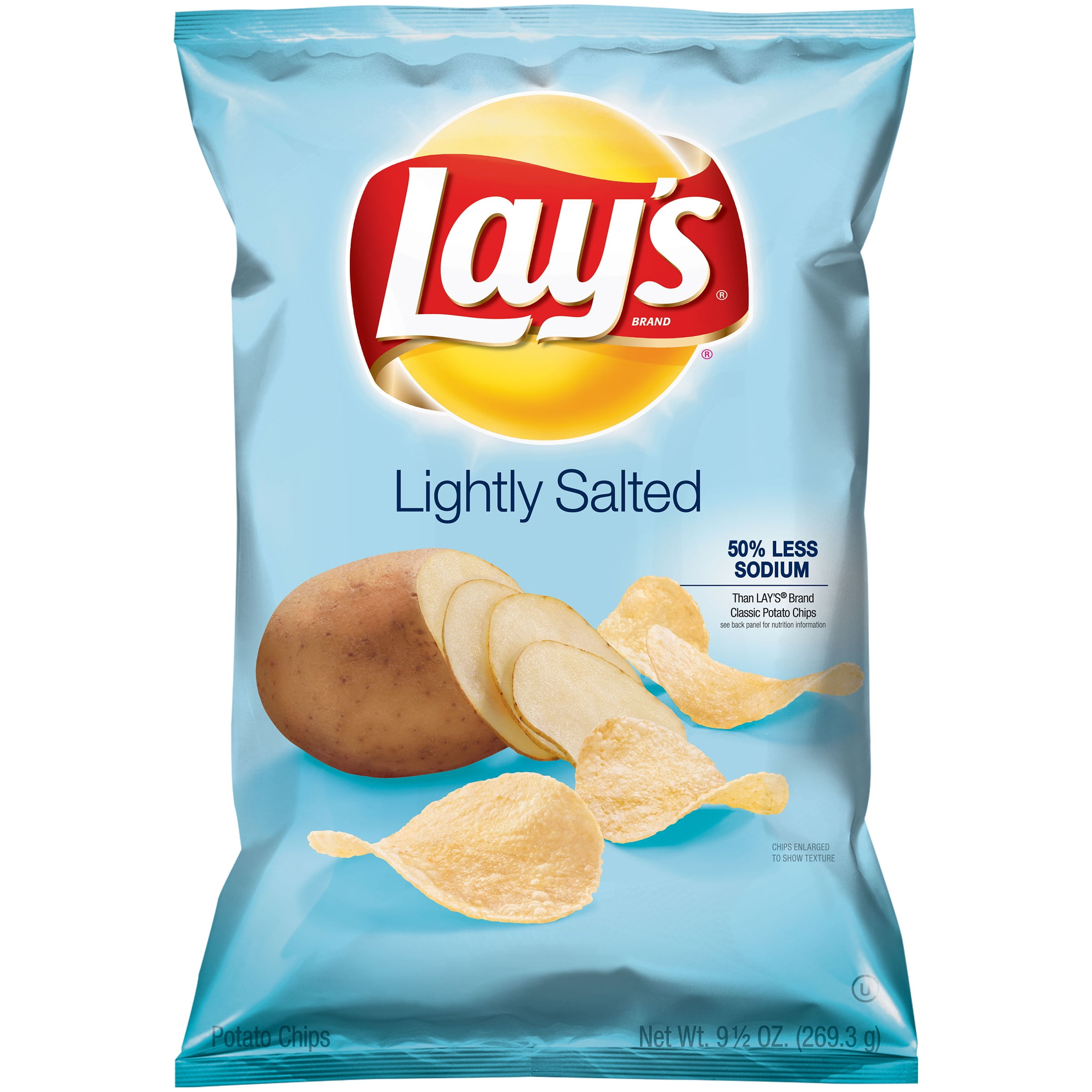 Lightly Salted Potato Chips, 9.5 Oz. Walmart.com