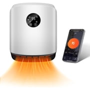 Space Heater for Indoor Use Wall Mounted with WIFI/Remote,1500W Portable Heater Fast Heating with Adjustable Thermostat,Quiet Heater for Bedroom/Living Room/Office