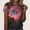 A170 Red, variant on Graphic T-Shirt for Women Celestial Milky Way Galaxy Print Crewneck Short Sleeve Relaxed Fit Soft Casual Fashion Novelty Clothes Top